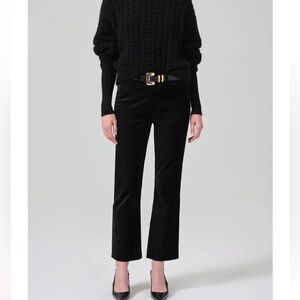 New! Citizens of Humanity Isola Black Velvet Pants
